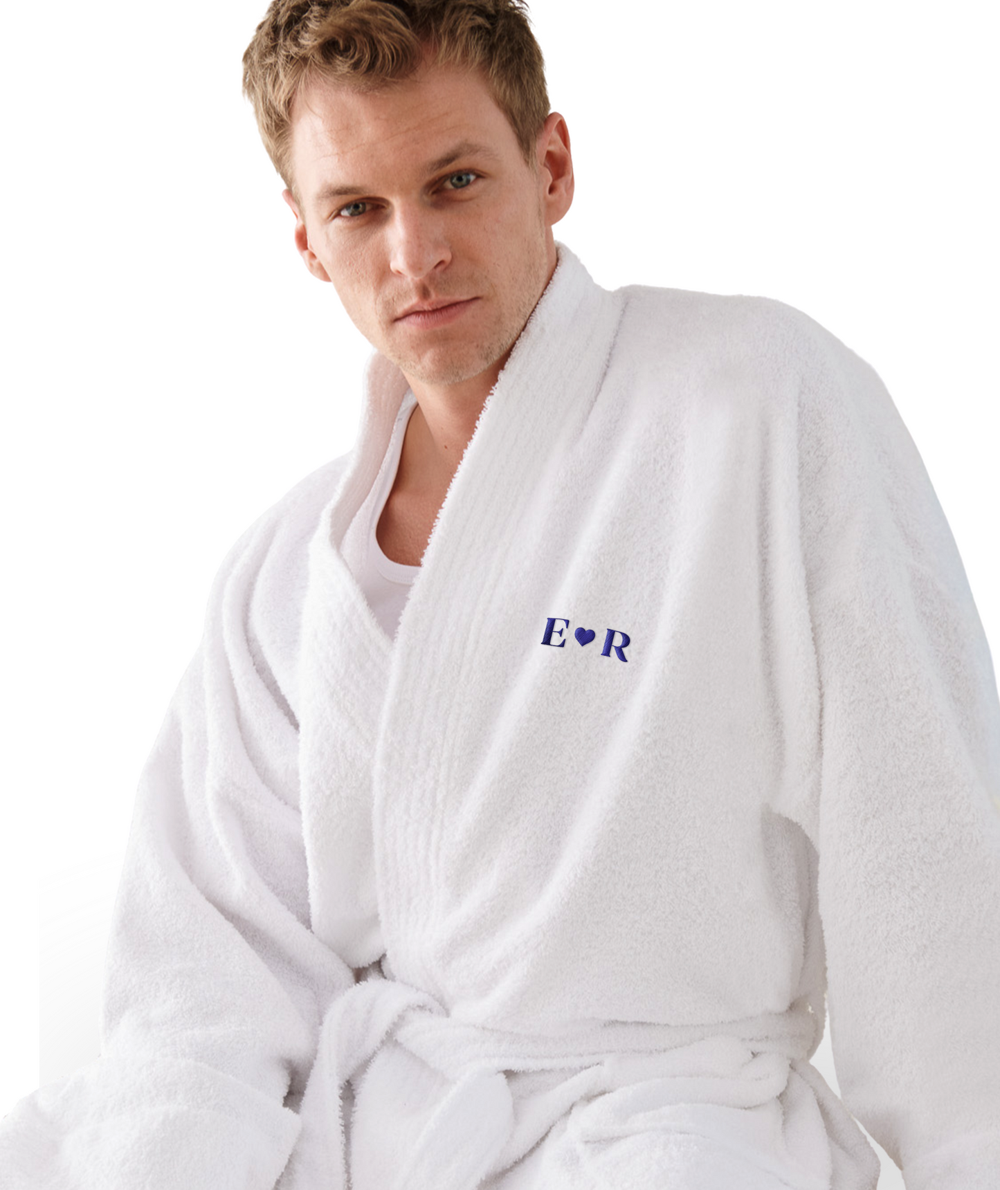 Personalised Embroidered Couples Robe
