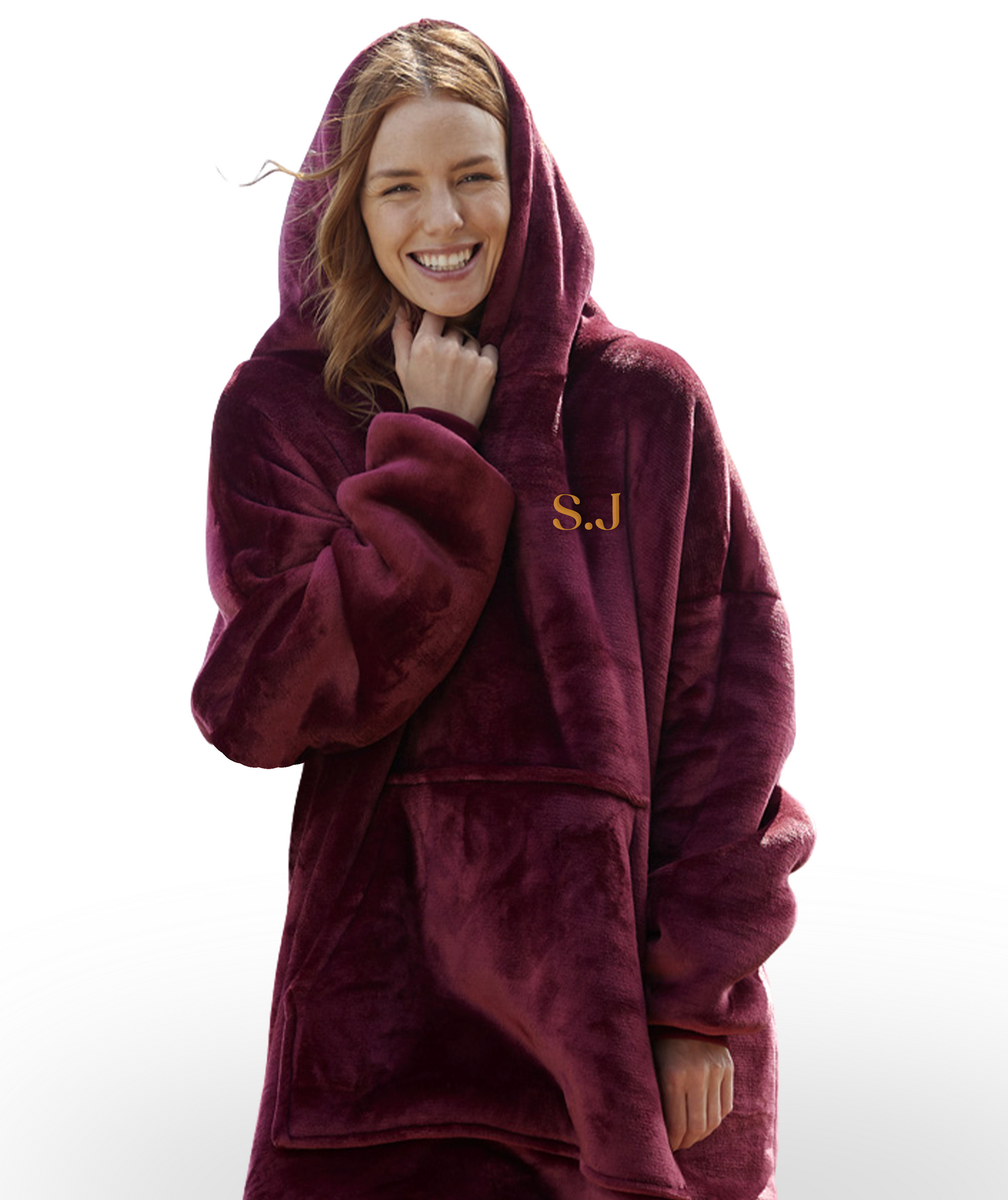 Adults Embroidered Hooded Blanket