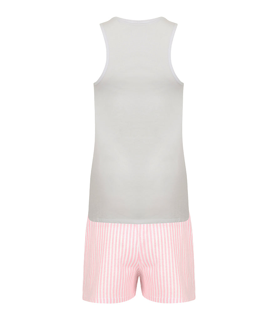 Ladies shorts pyjamas in a bag