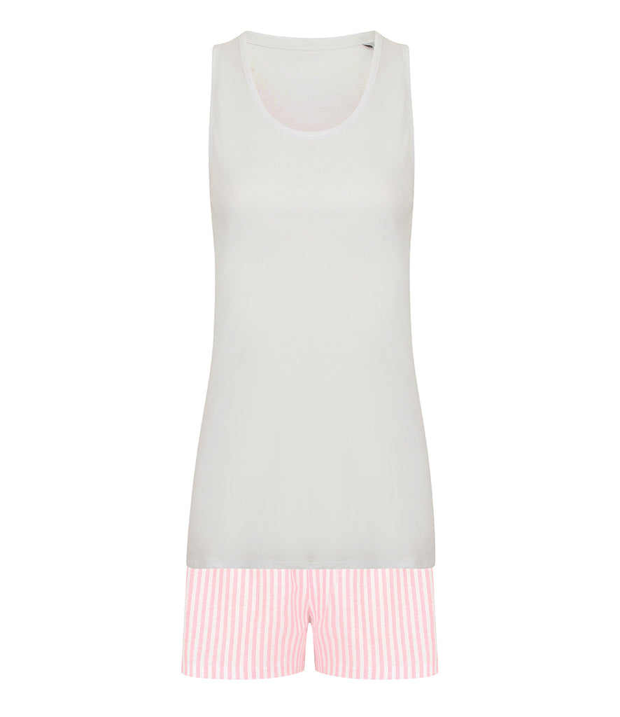 Ladies shorts pyjamas in a bag