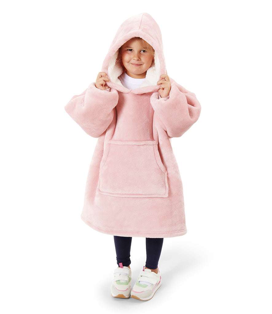 Kid's oversize hoodie blanket