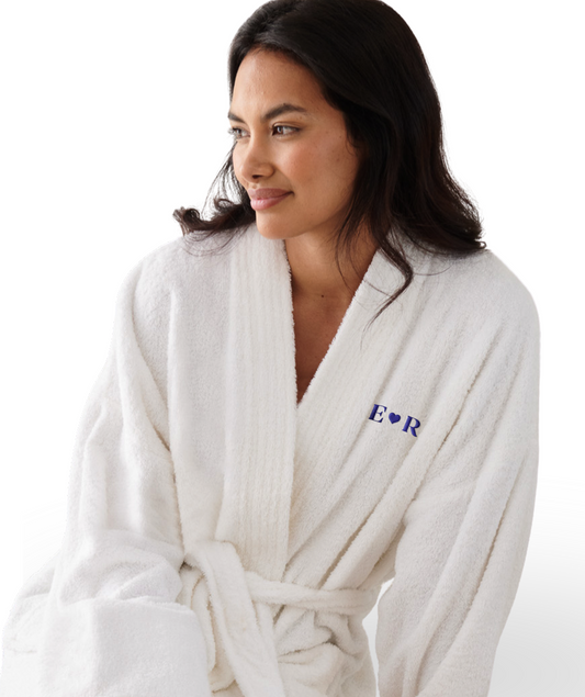 Personalised Embroidered Couples Robe