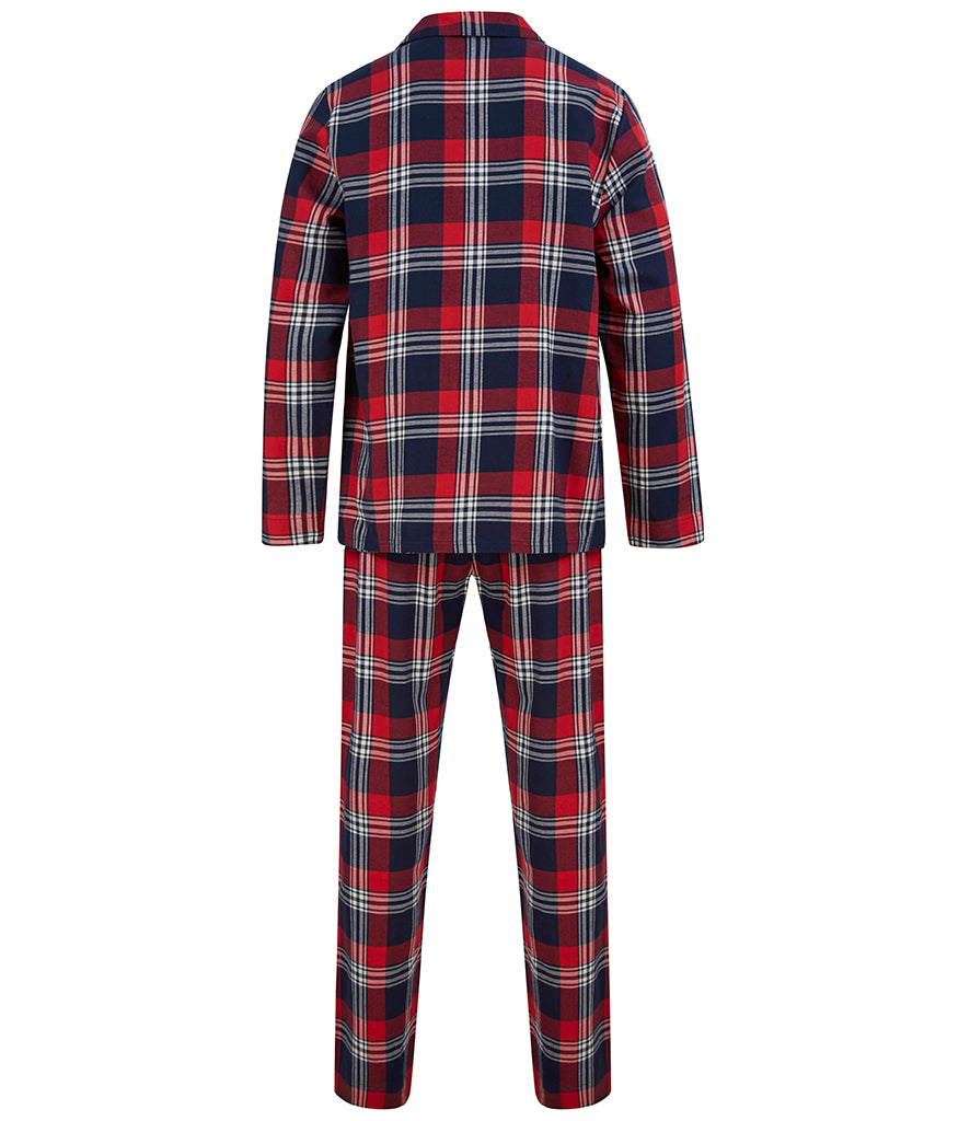 Personalised Men's tartan lounge set