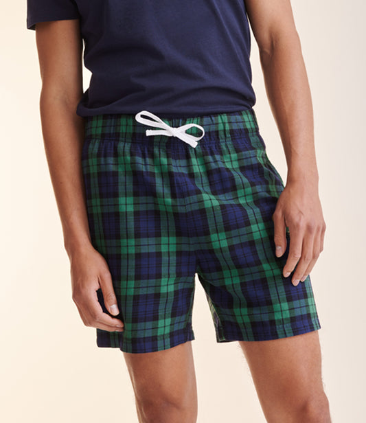 Tartan lounge shorts