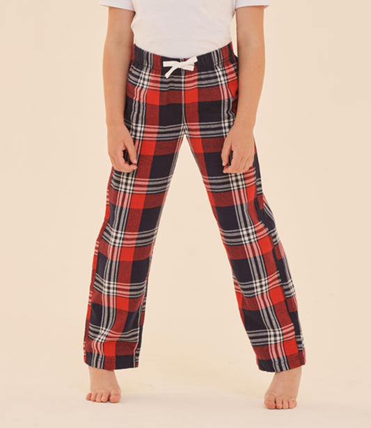 Kids tartan lounge trousers