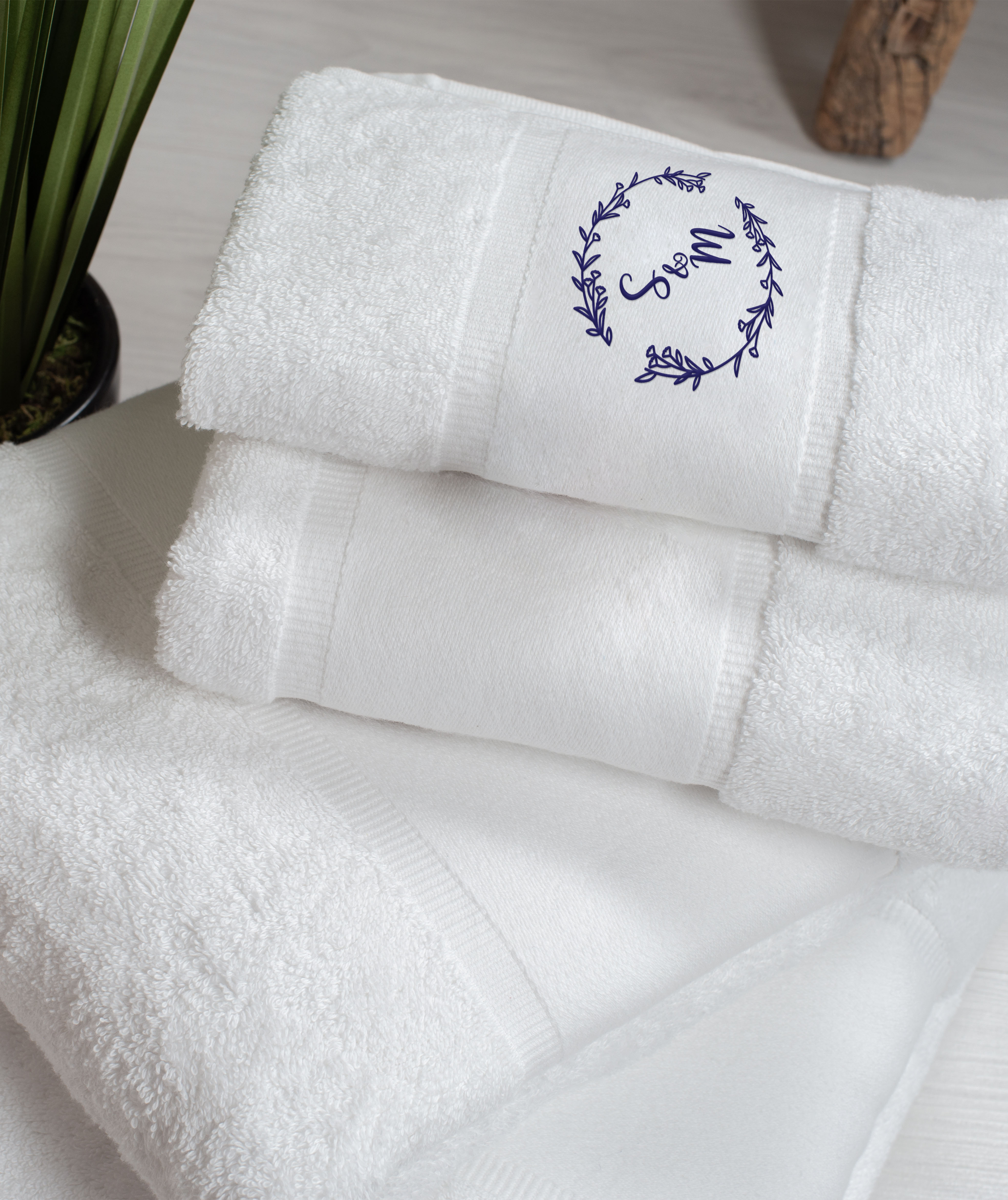Embroidered Wedding Towels