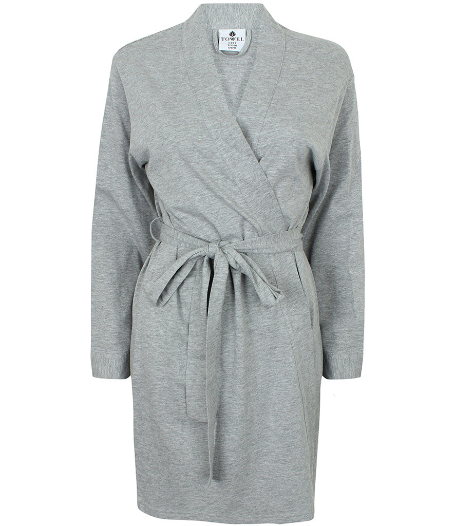 Ladies cotton wrap robe