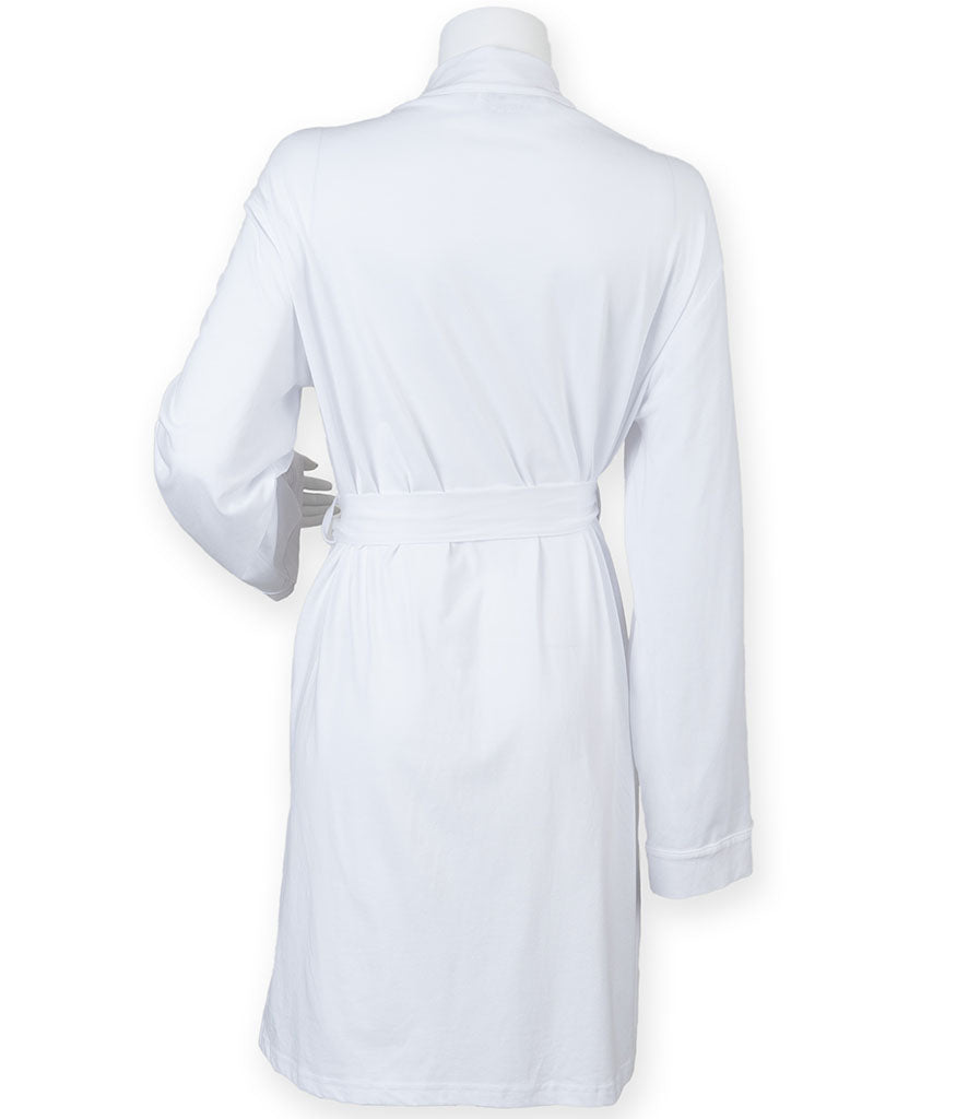 Ladies cotton wrap robe