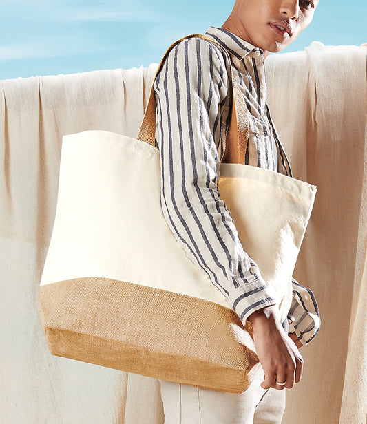 XL cotton and jute bag