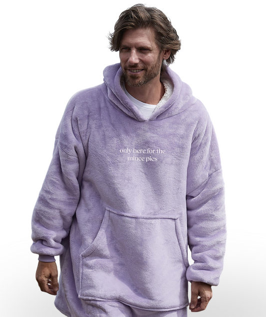 Adults Christmas Embroidered Hooded Blanket