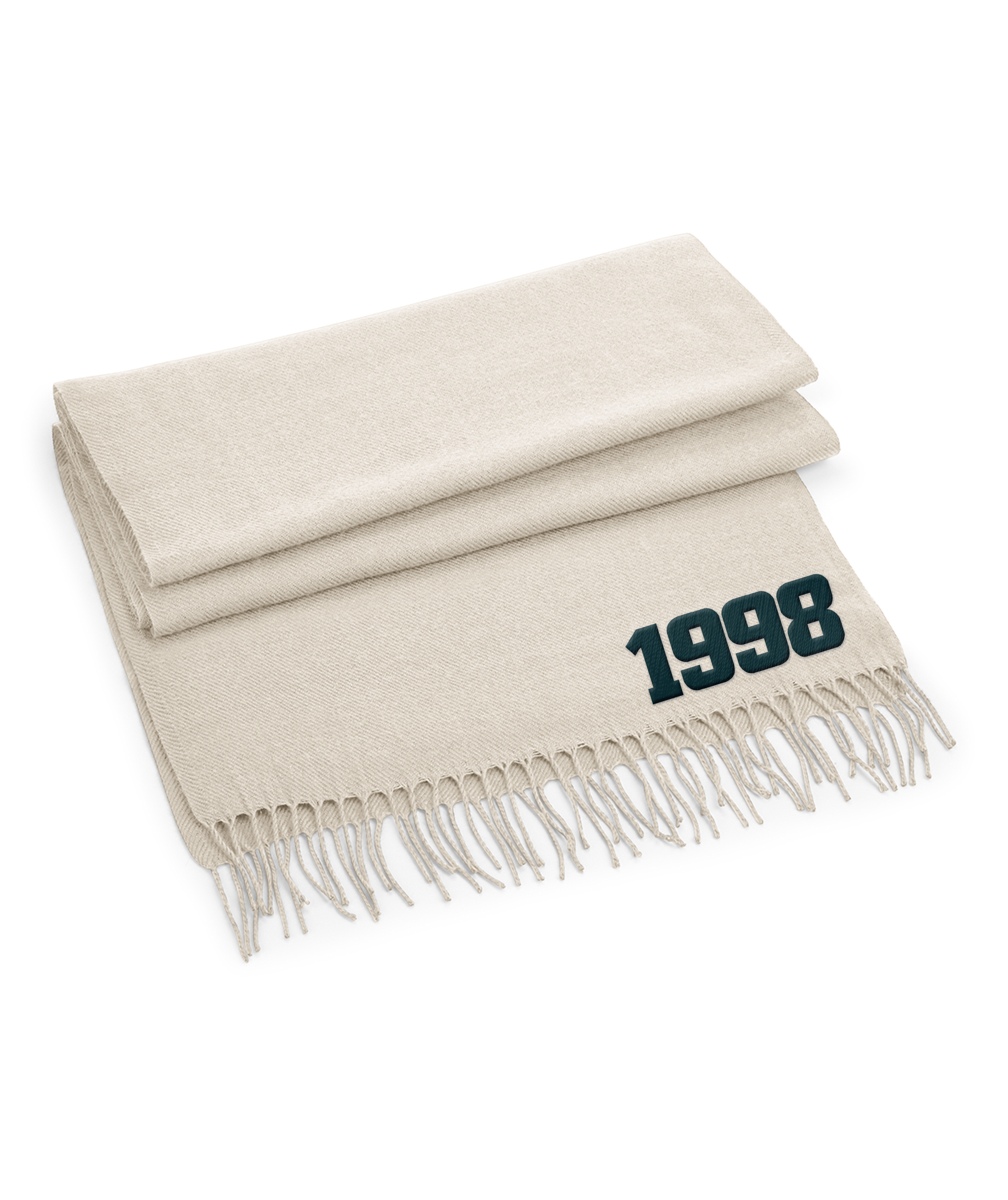 Embroidered Birth Year Scarf