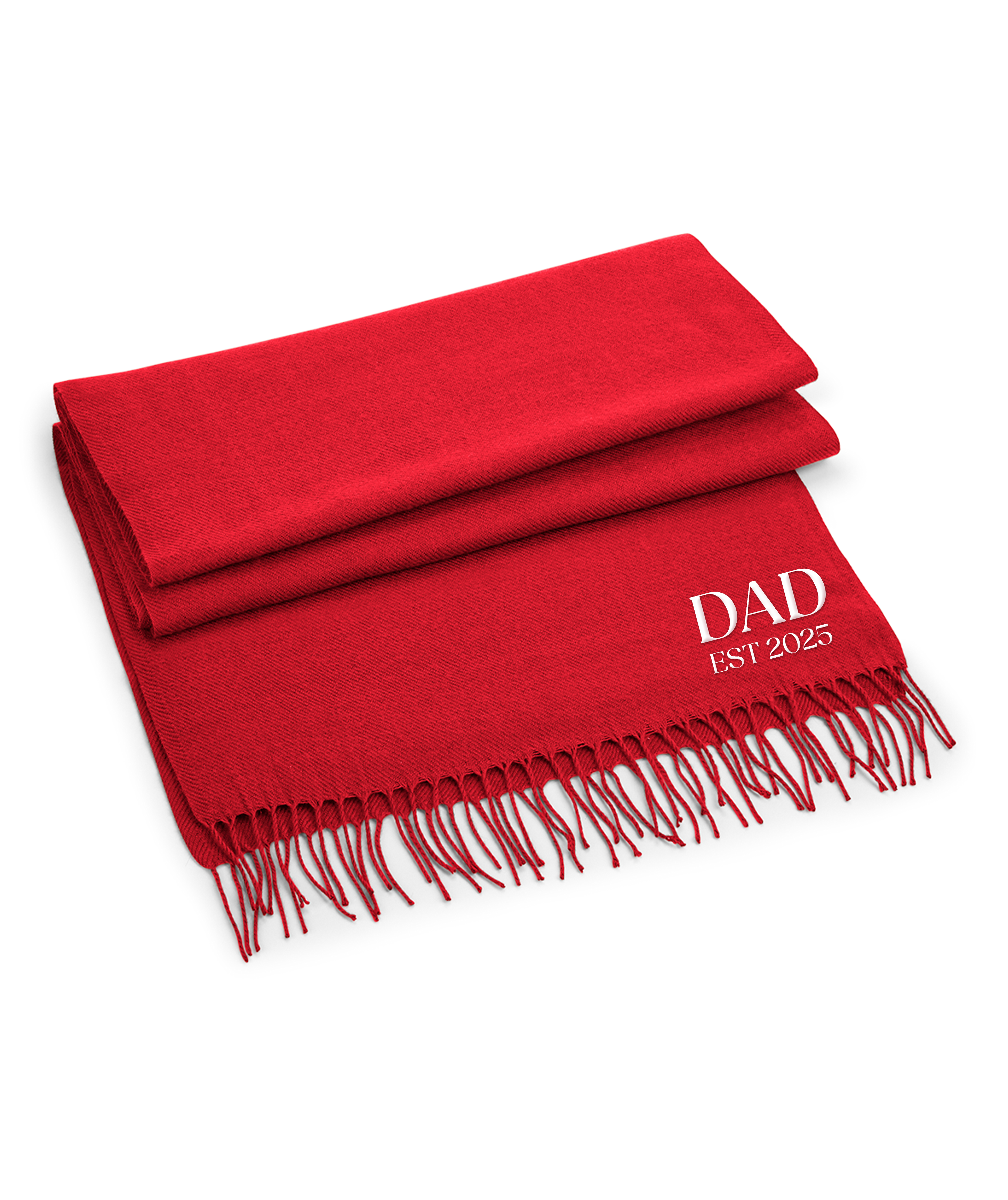 Embroidered Mum/Dad Est Scarf