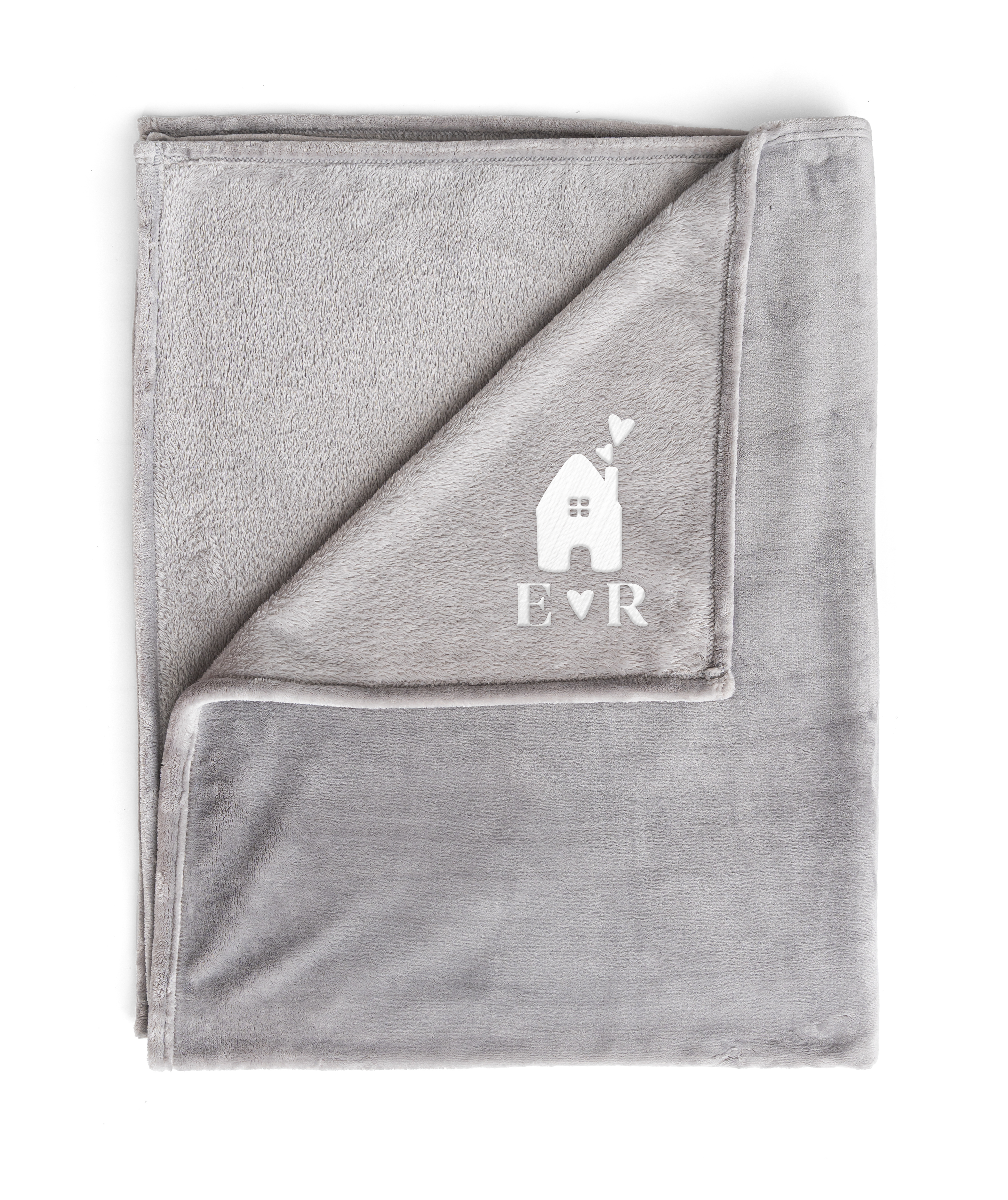 Embroidered Initials Blanket