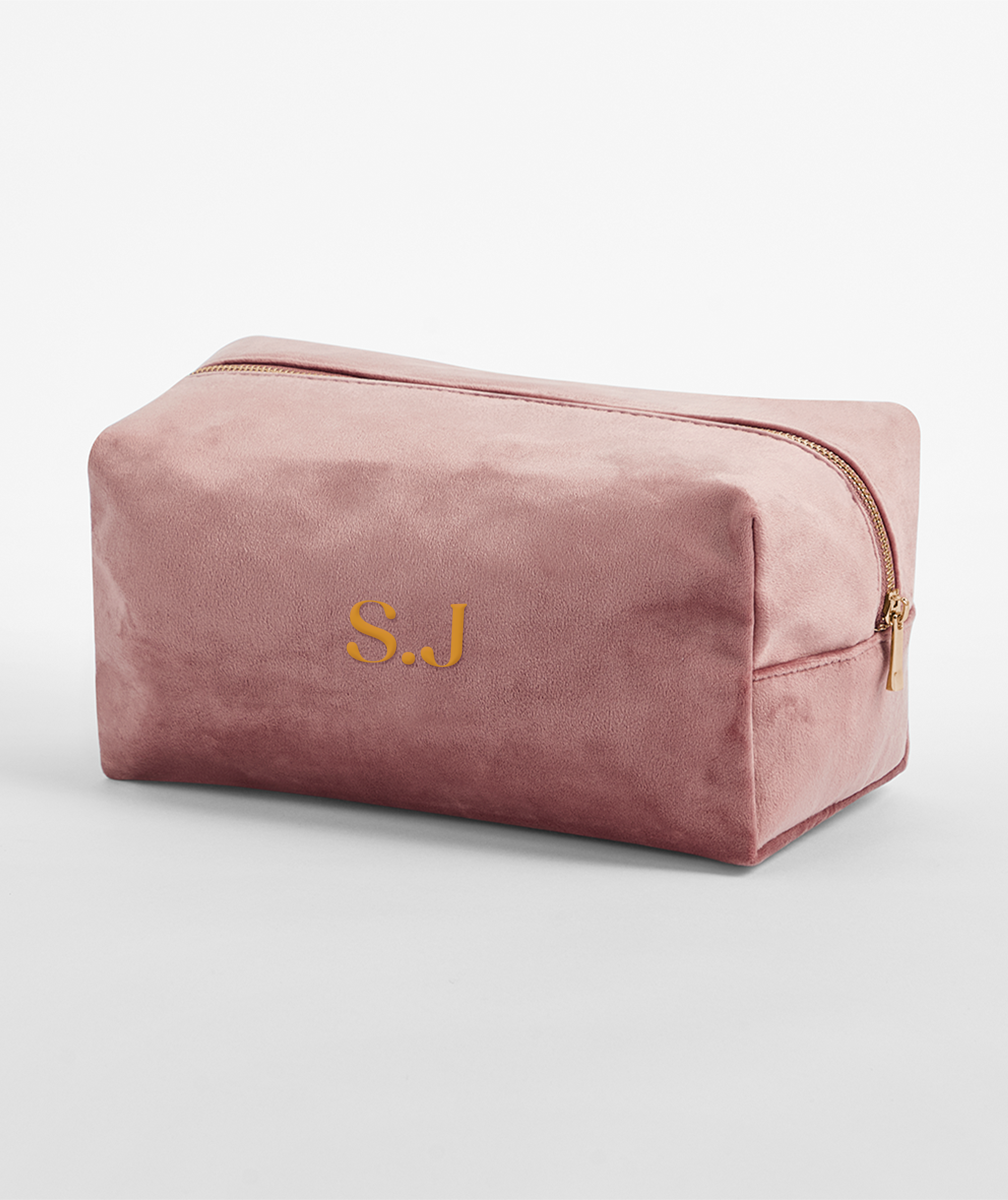 Velvet Toiletry Bag - Initials Edition