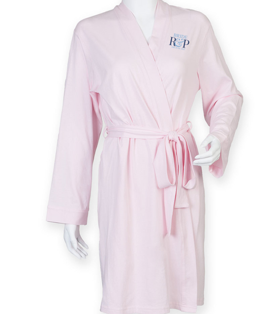 Ladies cotton wrap robe