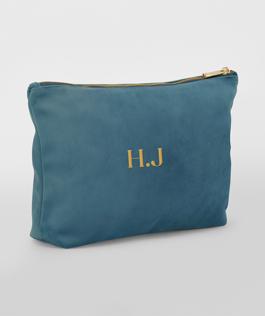 Velvet Make Up Bag - Initials Edition